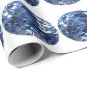 Aquamarine Muster Geschenkpapier (Rolleneckpunkt)