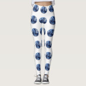 Aquamarine Muster Leggings (Vorderseite)