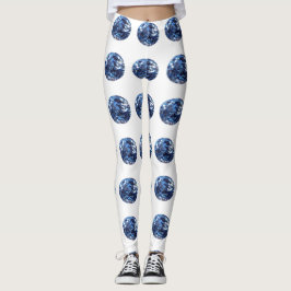 Aquamarine Muster Leggings