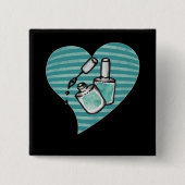 Aquamarine Nagellack Button (Vorderseite)