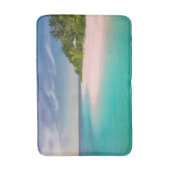 Aquamarine Ocean Tropical Beach Scenic Badematte (Vorderseite Vertikal)