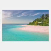 Aquamarine Ocean Tropical Beach Scenic Geschenkpapier Set (Vorderseite 3)