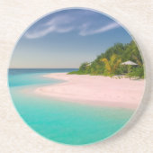 Aquamarine Ocean Tropical Beach Scenic Getränkeuntersetzer (Vorne)