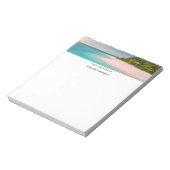 Aquamarine Ocean Tropical Beach Scenic Notizblock (Rotiert)
