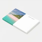 Aquamarine Ocean Tropical Beach Scenic Post-it Klebezettel (angewinkelt)