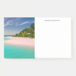 Aquamarine Ocean Tropical Beach Scenic Post-it Klebezettel