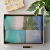 Aquamarine Ocean Tropical Beach Scenic Seidenpapier (Geschenk)