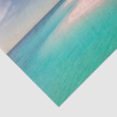 Aquamarine Ocean Tropical Beach Scenic Seidenpapier (Ausschnitt)