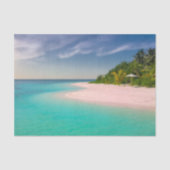 Aquamarine Ocean Tropical Beach Scenic Seidenpapier (Vorderseite)
