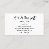 Aquamarine Ocean Tropical Beach Scenic Visitenkarte (Rückseite)