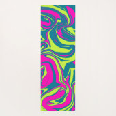 Aquamarine Ölschicht Yogamatte (Rückseite)