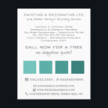 Aquamarine Ombre-Quadrate, Maler und Dekorator Flyer<br><div class="desc">Aquamarine Ombre Squares,  Maler & Dekorator Werbe-Flyer von der Business Card Store.</div>