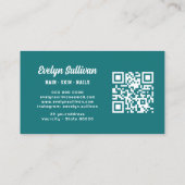 Aquamarine Opal-Visitenkarte Visitenkarte (Rückseite)