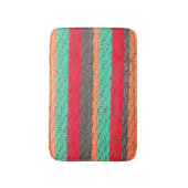 Aquamarine, orangefarbene, schwarze und rote Badet Badematte (Vorderseite Vertikal)