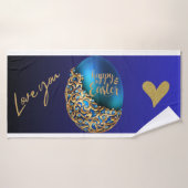 Aquamarine OsterTasse mit Liebe & Sparkor Design � Badehandtuch (Badehandtuch)