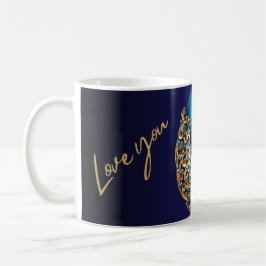 Aquamarine OsterTasse mit Liebe & Sparkor Design � Kaffeetasse
