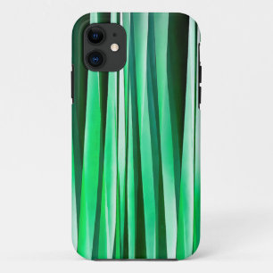 Aquamarine-Ozean-Stripy Muster iPhone 11 Hülle