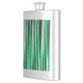 Aquamarine-Ozean-Stripy Muster Flachmann (Links)