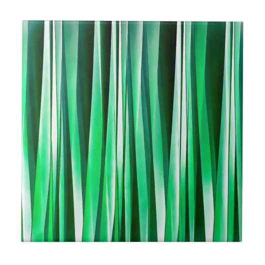 Aquamarine-Ozean-Stripy Muster Fliese (Vorderseite)