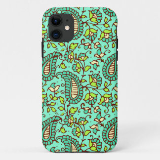Aquamarine Paisley iPhone 5 Case-Mate iPhone 11 Hülle