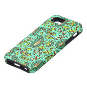 Aquamarine Paisley iPhone 5 Case-Mate stark Hülle (unten)