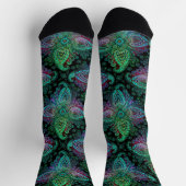 Aquamarine PaisleyCrew Socks Socken (Oben)