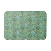 Aquamarine Patchwork Sea Green Water Boho Chic Badematte (Vorderseite)