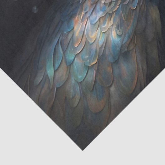 Aquamarine & Pearl Decoupage Tissue Paper Seidenpapier (Detail)