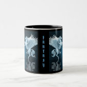Aquamarine Pegasus Reflections Kaffeezubereitung T Zweifarbige Tasse (Mittel)
