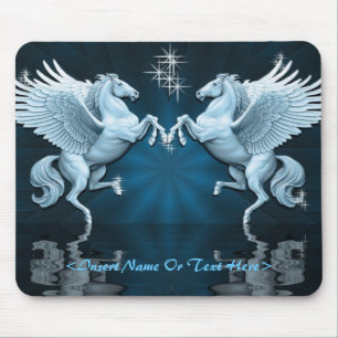 Aquamarine Pegasus Reflections Maus Pad Mousepad