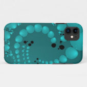 Aquamarine Perlen Case-Mate iPhone Hülle (Rückseite (Horizontal))