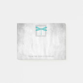 Aquamarine Personalisierte Anmerkungen zur Libelle Post-it Klebezettel (Vorderseite)