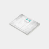 Aquamarine Personalisierte Anmerkungen zur Libelle Post-it Klebezettel (angewinkelt)