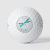 Aquamarine Personalisierte Golfbälle für Dragonfly (Vorderseite)