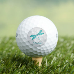 Aquamarine Personalisierte Golfbälle für Dragonfly