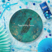 Aquamarine Pfaue Pappteller (Party)