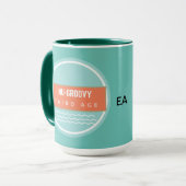 Aquamarine Pfirsichnu Tasse (Vorderseite Links)