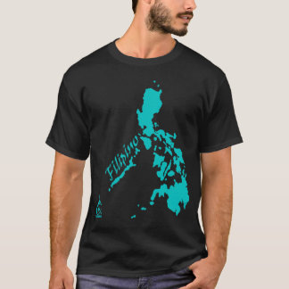 Aquamarine philippinische philippinische Inseln T-Shirt