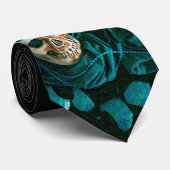 Aquamarine Piraten-Krawatte Krawatte (Gerollt)