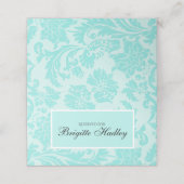 Aquamarine Platzkarte (Außenseite Aufgefaltet)