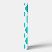 Aquamarine POLKA-DOPPELTE VON MÄDCHEN Case-Mate iPhone Hülle (Rückseite / Rechts)