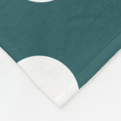 Aquamarine Polka-Punkte Fleecedecke (Ecke)