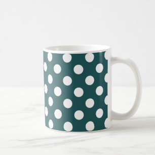 Aquamarine Polka-Punkte Kaffeetasse