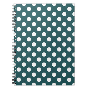 Aquamarine Polka-Punkte Notizblock