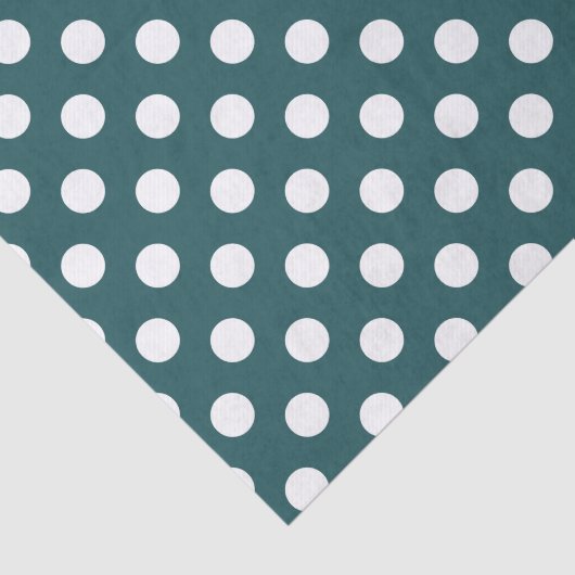 Aquamarine Polka-Punkte Seidenpapier (Ausschnitt)