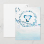 Aquamarine Postkarte (Vorne/Hinten)