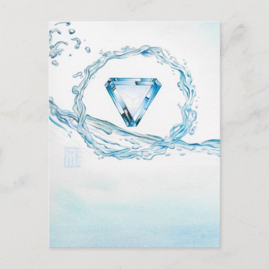 Aquamarine Postkarte (Vorderseite)
