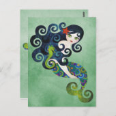 Aquamarine Postkarte (Vorne/Hinten)