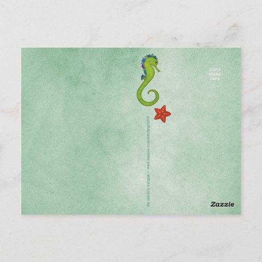 Aquamarine Postkarte (Rückseite)