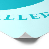 Aquamarine Pumpkin Non Food Leckereien Allergikerw Poster (Ecke)